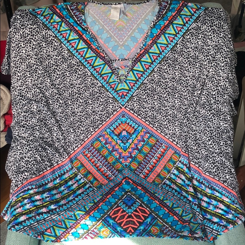 Patterned Tunic Top